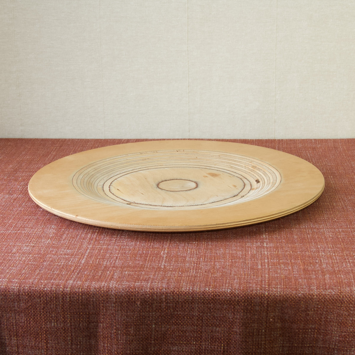 Vintage 1960s Design Saarinen Keuruu Finland shops Turned Birch Plywood Plate Tray