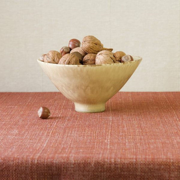 Rörstrand SAF bowl with delicate glaze variations, designed by Carl-Harry Stålhane, a prime example of Nordic design.