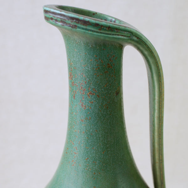 Elegant shape of handled jug-vase by Gunnar Nylund, Rörstrand, Sweden