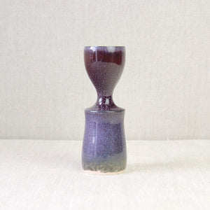 Unique Stig Lindberg Gustavsberg oxblood and purple glaze vase