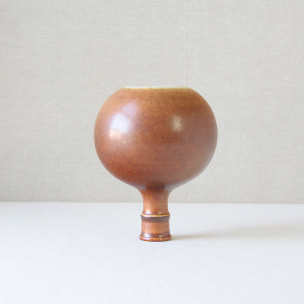 Stig Lindberg Swedish Drejargods Vase Mid-Century Earthy Stoneware Scandinavian Art Pottery