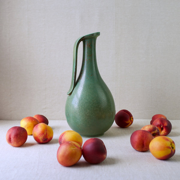 Huge Scandinavian ceramic floor vase by Gunnar Nylund, 1940's, displaying Mid-Century Modern and Swedish Grace aesthetic, for sale in UK. 