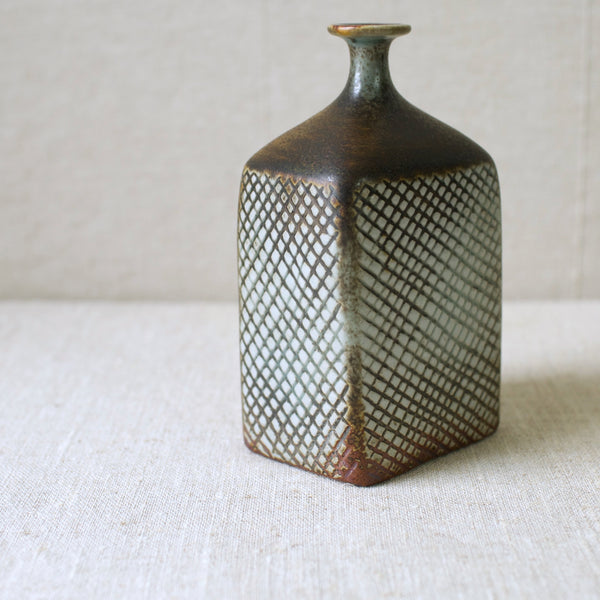 Stig Lindberg Unique Nature-Inspired Gustavsberg Vase - Scandinavian Studio Pottery