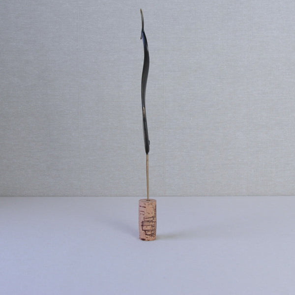 Sand-cast brass narwhal letter opener by Richard Rohac, circa 1950. Available at Art and Utility in London, this piece blends whimsy with elegance.