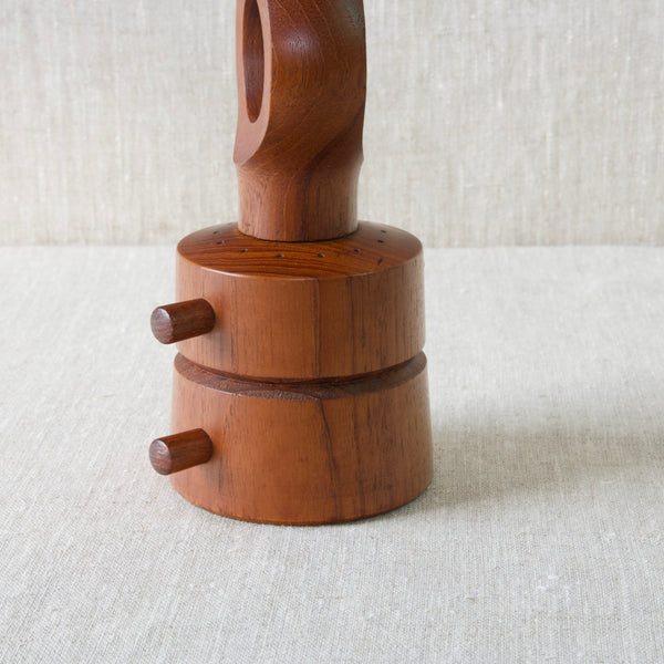 Vintage teak peppermill 'Anchor' design by Jens Quistgaard, Dansk Designs
