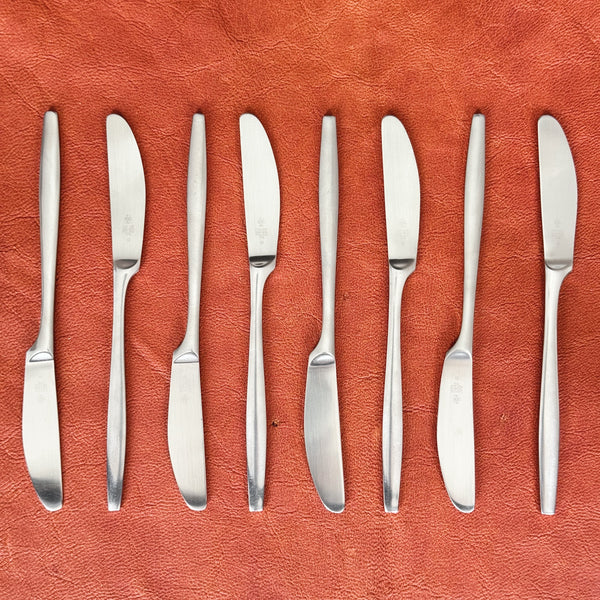 Collectible Scandinavian Variations V cutlery set by Jens Quistgaard for Dansk Designs, an 80-piece service for 8 people, for sale at Art & Utility.