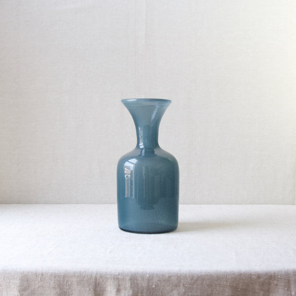 Mid Century Modern collectable Scandinavian glass vase 'Carborundum' designed by Erik Hoglund in 1955 for Boda Sweden