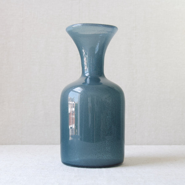 Erik Hoglund rare and highly collectable Mid Century Modern Scandinavian glass vase from the 'Carborundum' series 1955