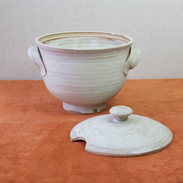 Functional and decorative 1960s stoneware tureen by emmanuel cooper.