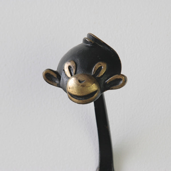 Walter Bosse monkey coat hook, designed and handmade in Germany, 1960's