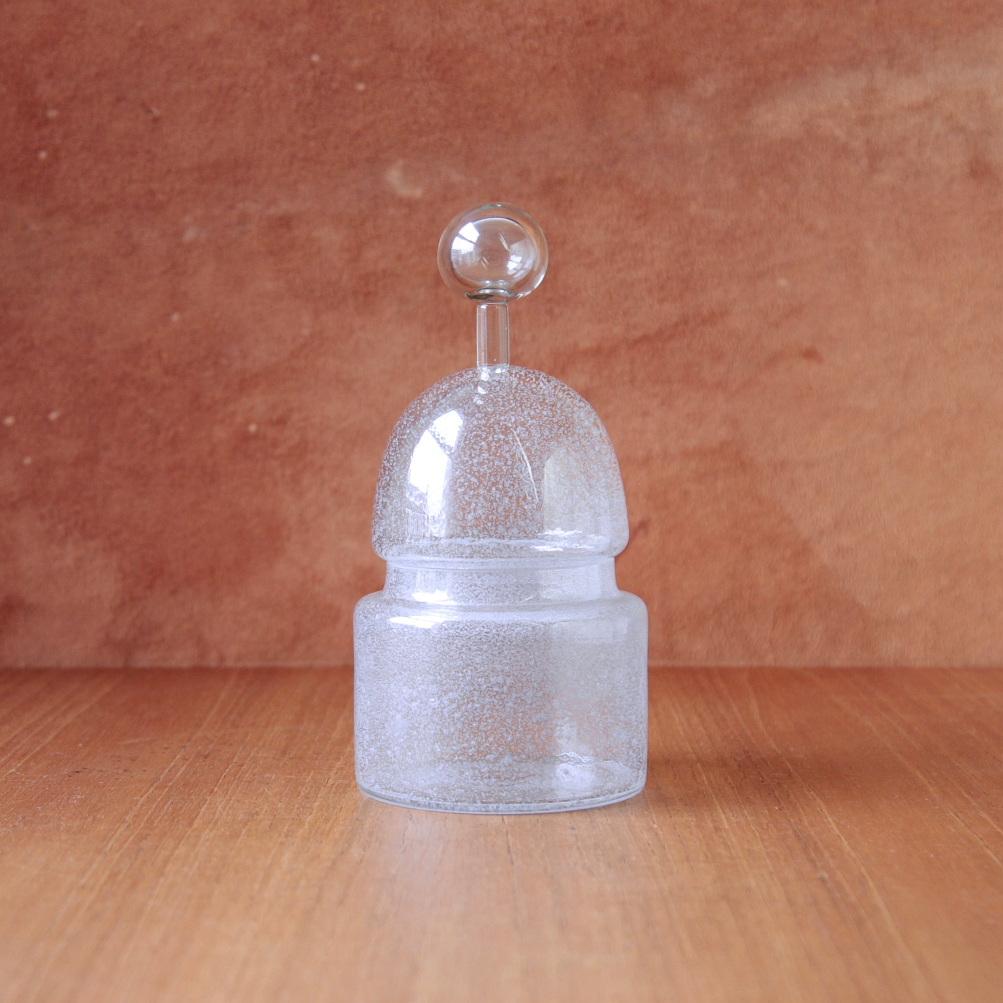 A Rare 'Star' candy jar, designed by Tamara Aladin, 1963, for Riihimaki glassworks, Finland