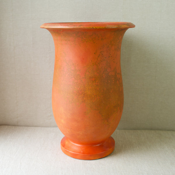 A unique Danish Art Deco ceramic vase with uranium glaze from Kähler Pottery, Naestved.