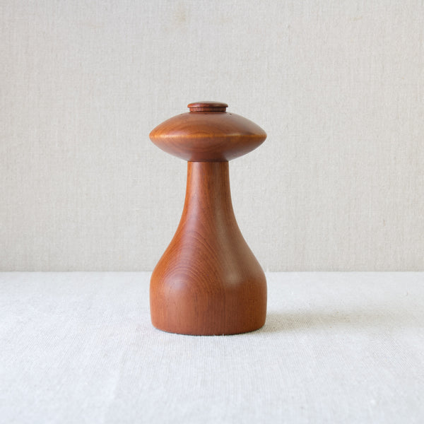 UFO Model 895 Peppermill crafted from teak wood by Jens Quistgaard for Dansk Designs Denmark circa 1960
