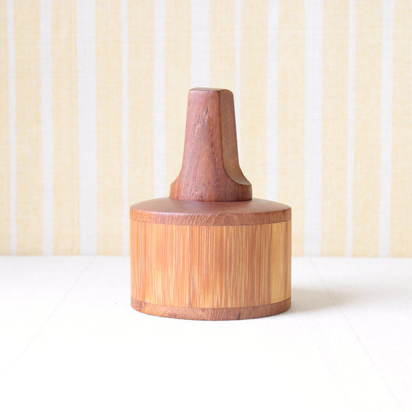 Quistgaard pepper mill from the Cane and Teak series, a Scandinavian design gem. Available at Art & Utility, shipping worldwide.