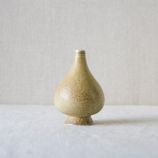 Early Gunnar Nylund onion miniature vase from Rorstrand, Sweden, 1940s