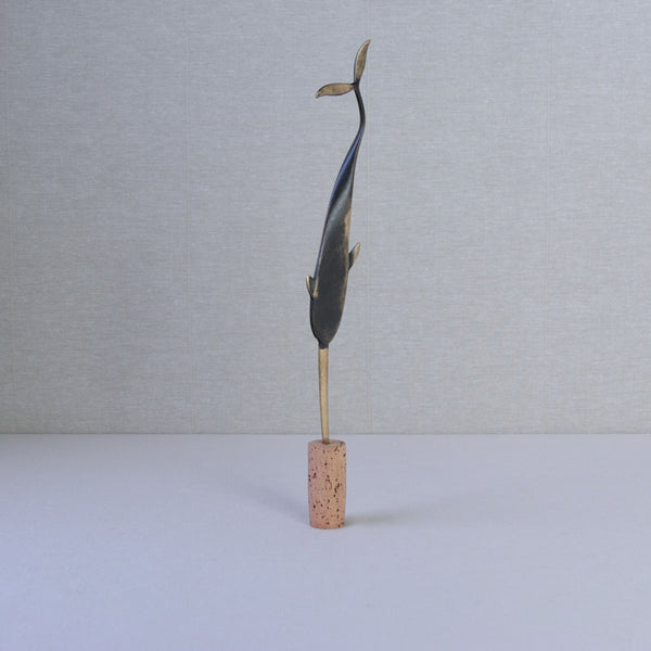 Richard Rohac’s rare midcentury brass narwhal letter opener. A distinctive piece reflecting the elegance of postwar Austrian design.