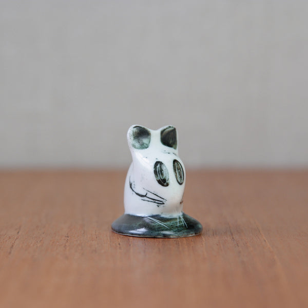 Susan Parkinson's 1956 Mousehole souvenir ceramic mouse figurine, created for gift shops in the post-WWII era.