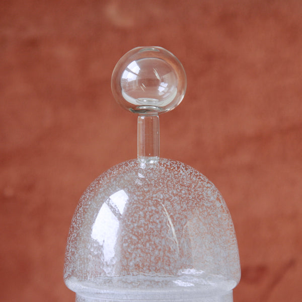 Riihimaen Lasi Oy 'Star' glass jar designed by Tamara Aladin