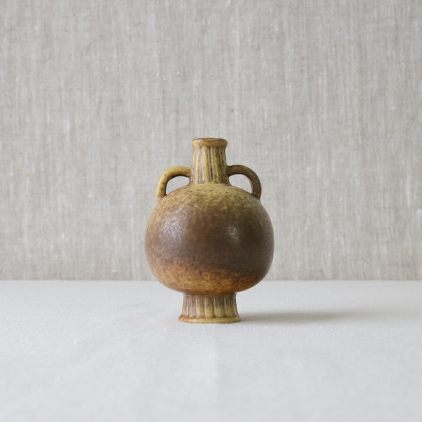 Gunnar Nylund Rörstrand Sverige Sweden 1940s miniature brown amphora vase