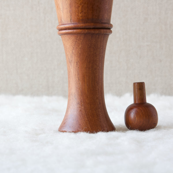 Detail of the neck of a JQH pepper mill designed in the late-1950s. This example and many more available to view from Art & Utility, London, who ship worldwide. 