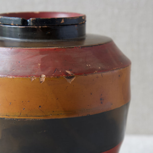 Painted Art Deco Canister