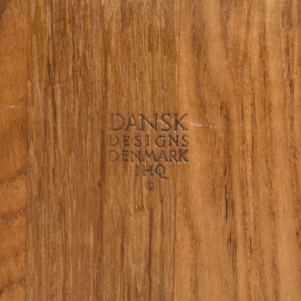 Jens Quistgaard stamp mark Dansk Designs Denmark IHQ on teak 1965 serving bowl