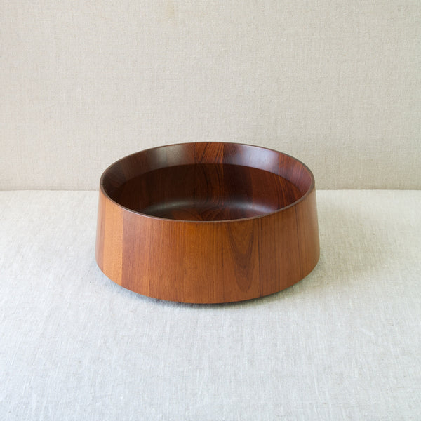 JHQ Jens Quistgaard Mid Century Modern Teak wooden large bowl designed for Dansk Designs, 1960
