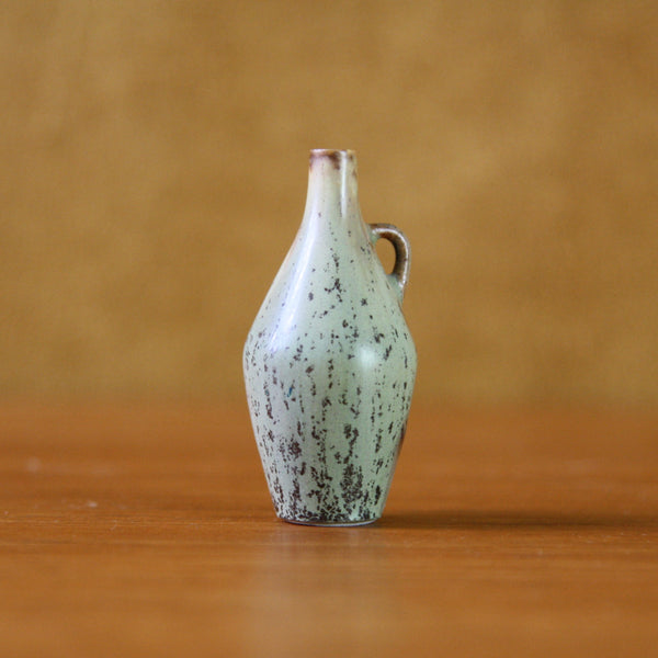 A miniature olive green Rorstrand vase by Carl Harry Stalhane