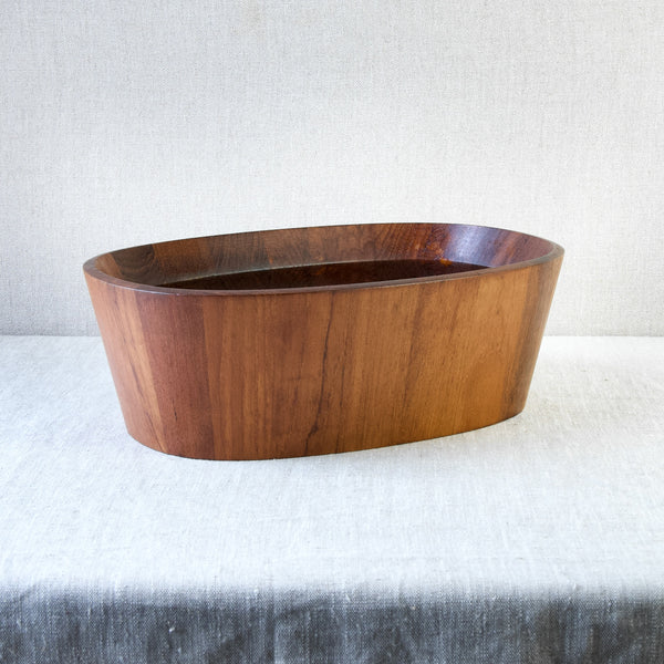 Jens Quistgaard Dansk Designs staved teak IHQ serving bowl 1965