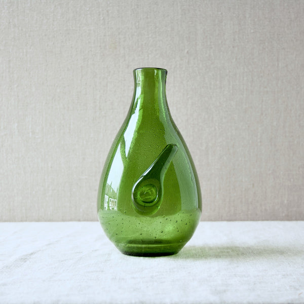 Vintage 1960s vase by Erik Hoglund, Sweden, inspired by antique bottles